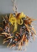 Wreath Autumn With a Pop of Yellow - Everyday Blooms - Lily Bloom florist Ltd image