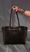Jennifer Chocolate Suede Bag image