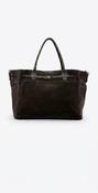 Jennifer Chocolate Suede Bag image