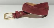 Saskia Suede Belt Burgundy image