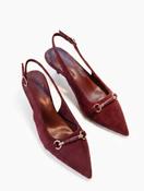 Isabel Burgundy Kitten Heel