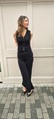 Bella Black Vest Top