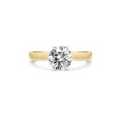 1.5ct  Round Lab Diamond Solitaire with 6 Claws 18ct Gold