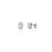 0.88ct Radiant Lab Diamond Stud Earrings in Platinum image