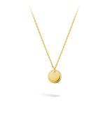 PRE ORDER 9ct Gold Round Disc Necklace for engraving image