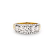 Multi Stone Lab Diamond Ring set in 18ct Gold image