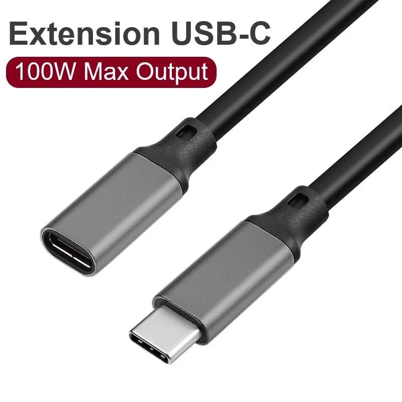 100W USBC Male to Female Extension Cable in Limerick GetLocal Ireland