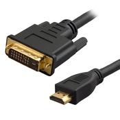 DVI-D (24+1) to HDMI Male Male Cable image
