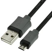 USB A 2.0 to Micro USB B 5 pin Male to Male Cable image