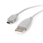 USB A 2.0 to Mini USB B 5 pin Male Male Cable image