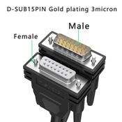 DB15 Serial Cable Male to Female 15 pin 3m