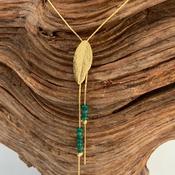 Gold Olive Leaf Necklace