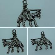 Vintage Silver Cavalry Charm image