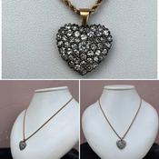 Diamond Encrusted Heart Pendant image