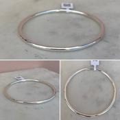 Silver Round Bangle image