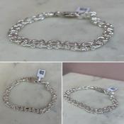 Silver Flat Byzantine Bracelet image