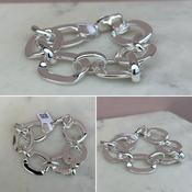 Silver Square Fancy Bracelet image