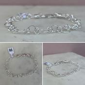 Silver Fancy Link Bracelet image