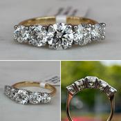 Diamond Five Stone Ring image