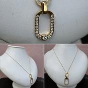 Yellow Gold and Diamond Necklace image