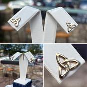 Gold Celtic Trinity Stud Earrings image