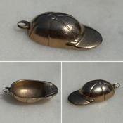 Yellow Gold jockey  Cap Charm