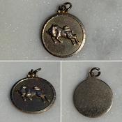Yellow Gold Bull Charm image