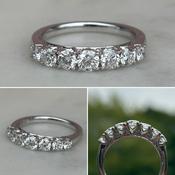 5 Stone Diamond and White Gold Ring image