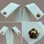 Rose Gold Flower Stud Earrings image