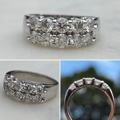 Diamond Double Layer Ring image