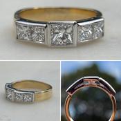 Diamond Princess Cut Ring image