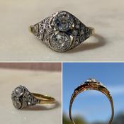 Diamond and Yellow Gold Ring image