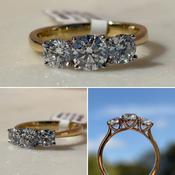 Diamond 3 Stone Ring