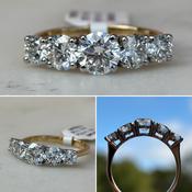 Diamond 5 Stone Ring image