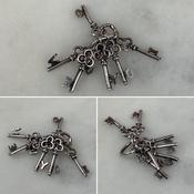 Vintage Silver Keys Charm