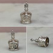 Vintage Silver Royal Crown Charm image