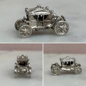 Vintage Silver Carriage Charm