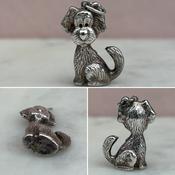 Vintage Silver Puppy Charm image