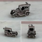 Vintage Silver Car Charm image