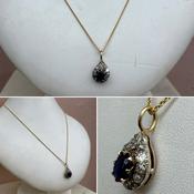 Sapphire and Diamond Pendant