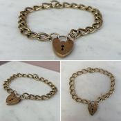 Yellow Gold Padlock Bracelet image