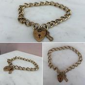 Yellow Gold Padlock Bracelet image