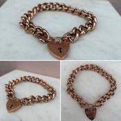 Rose Gold Padlock Bracelet image
