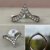 Diamond Wish Bone Ring