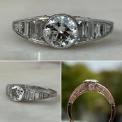 Art Deco Solitaire Ring
