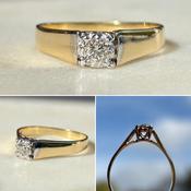Vintage Diamond Solitaire Ring image