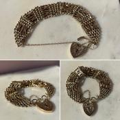 Vintage Yellow Gold Gate Bracelet image
