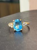 Blue Topaz Ring image