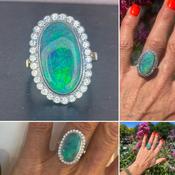 Black Opal Ring