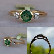 Emerald and Diamond Ring